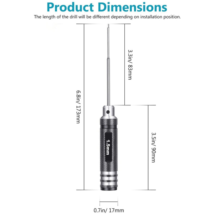 BRDRC 4 In 1 Drone Repair And Disassembly Tool Inner Hexagonal T6/T9 Screwdriver(Black) - HoMEdemic™ 