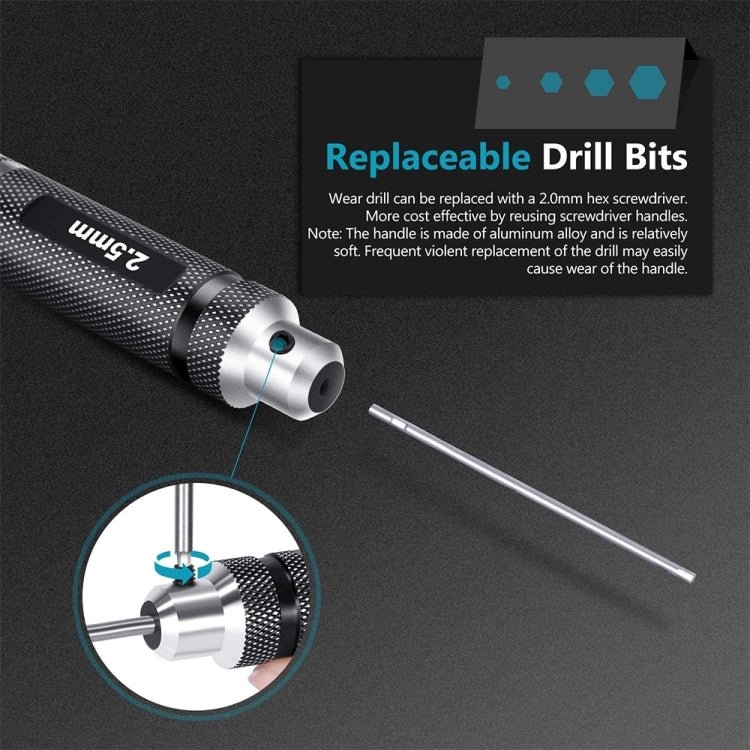 BRDRC 4 In 1 Drone Repair And Disassembly Tool Inner Hexagonal T6/T9 Screwdriver(Black) - HoMEdemic™ 