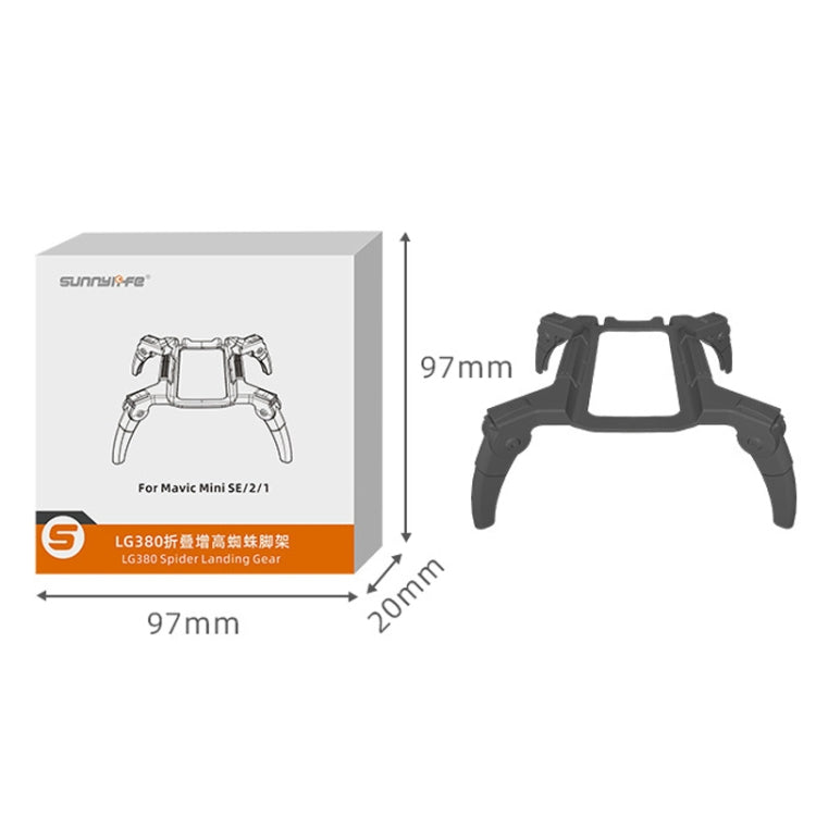 Sunnylife LG380 Heightening Spider Tripod Folding Drop Protection Bracket For DJI Mini 2 / SE / Mini 4K / DJI Mini 2 SE(Grey) - HoMEdemic™ 