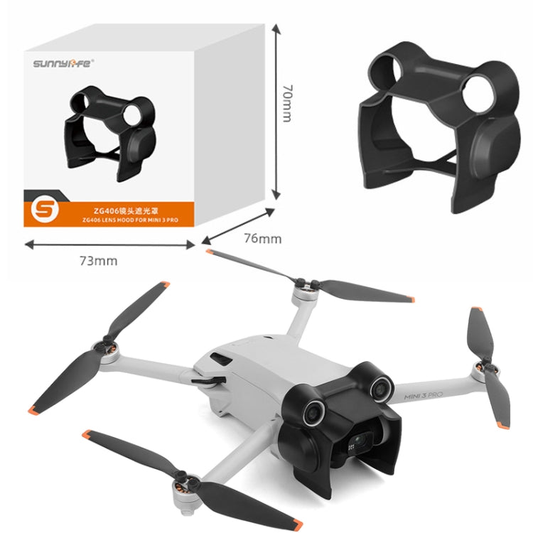 Sunnylife MM3-ZG406 Lens Hood Gimbal Protection Anti-Glare Sunshade Cover For DJI Mini3 Pro(Black) - HoMEdemic™ 