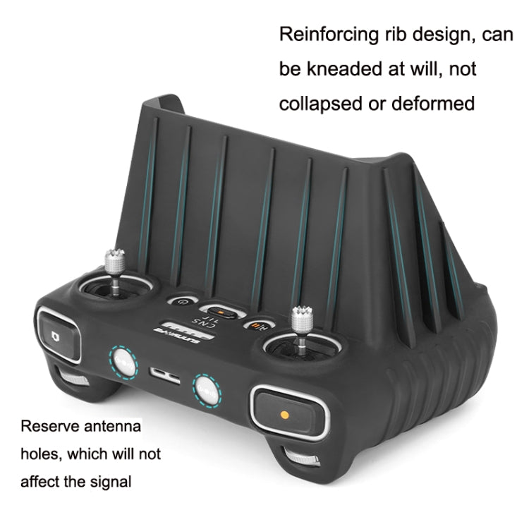 Sunnylife For DJI RC Remote Control Silicone Protective Case, Style: Without Hood (Black) - HoMEdemic™ 