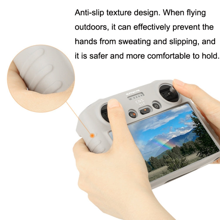 Sunnylife For DJI RC Remote Control Silicone Protective Case, Style: Without Hood (Gray) - HoMEdemic™ 