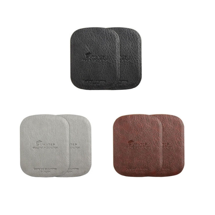 SUMITAP STHP-C40 Leather Square Magnetic Sheet Magnetic Car Phone Holder Accessories(Gray) - HoMEdemic™ 