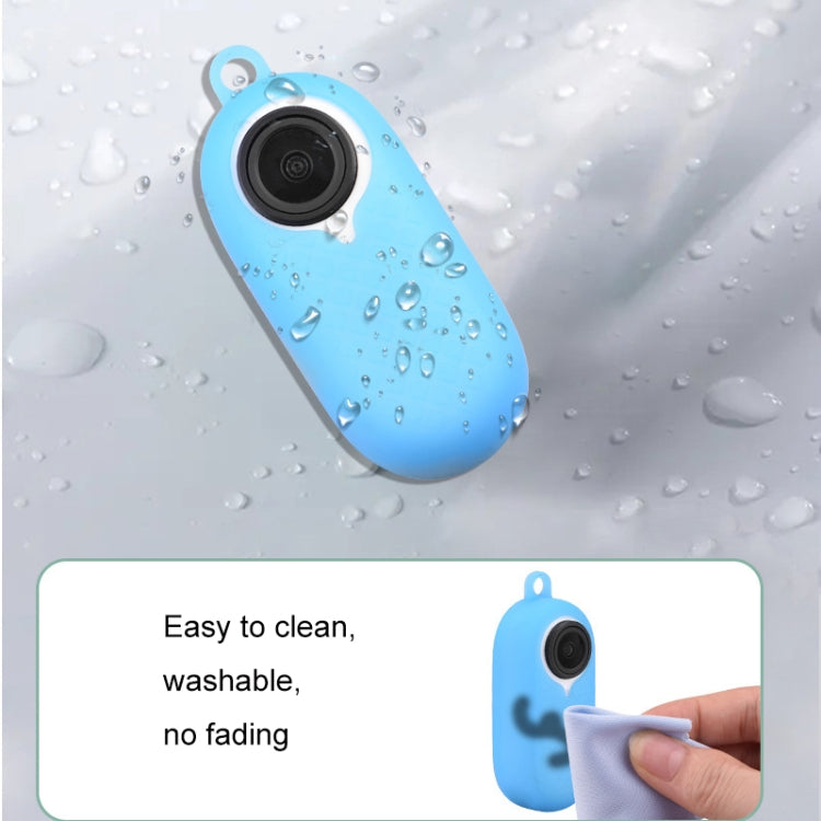 2 PCS Thumb Camera Silicone Case + Lanyard For Insta360 GO2(White) - HoMEdemic™ 