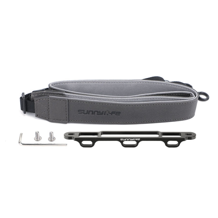 Sunnylife MM3-GS389 For Mini 3 Pro DJI RC with Screen Remote Control Leather Lanyard(Black Gray) - HoMEdemic™ 
