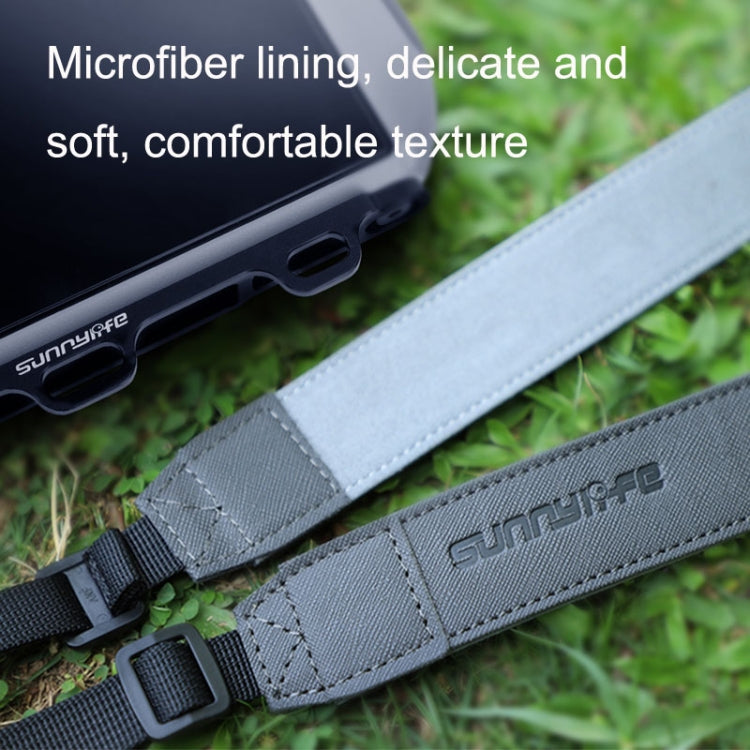Sunnylife MM3-GS389 For Mini 3 Pro DJI RC with Screen Remote Control Leather Lanyard(Black Gray) - HoMEdemic™ 