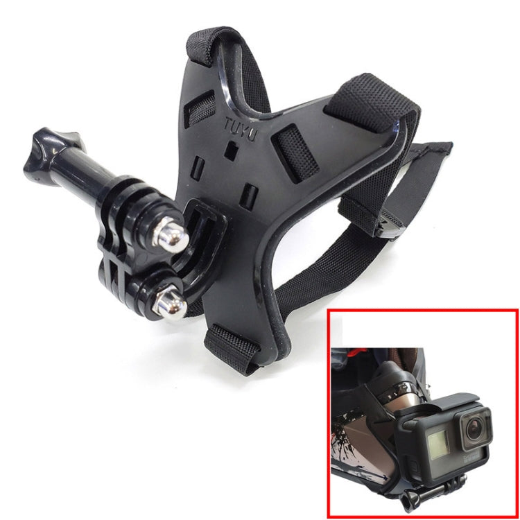 TUYU Motorcycle Helmet Chin Action Camera Mobile Phone Mounting Bracket Black Bracket - HoMEdemic™ 
