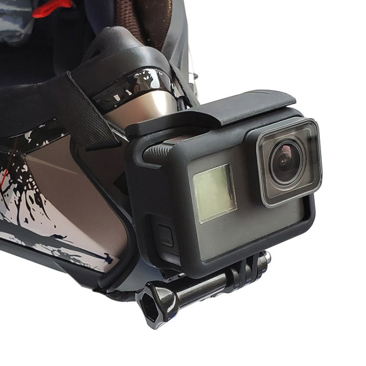 TUYU Motorcycle Helmet Chin Action Camera Mobile Phone Mounting Bracket Blue Bracket - HoMEdemic™ 