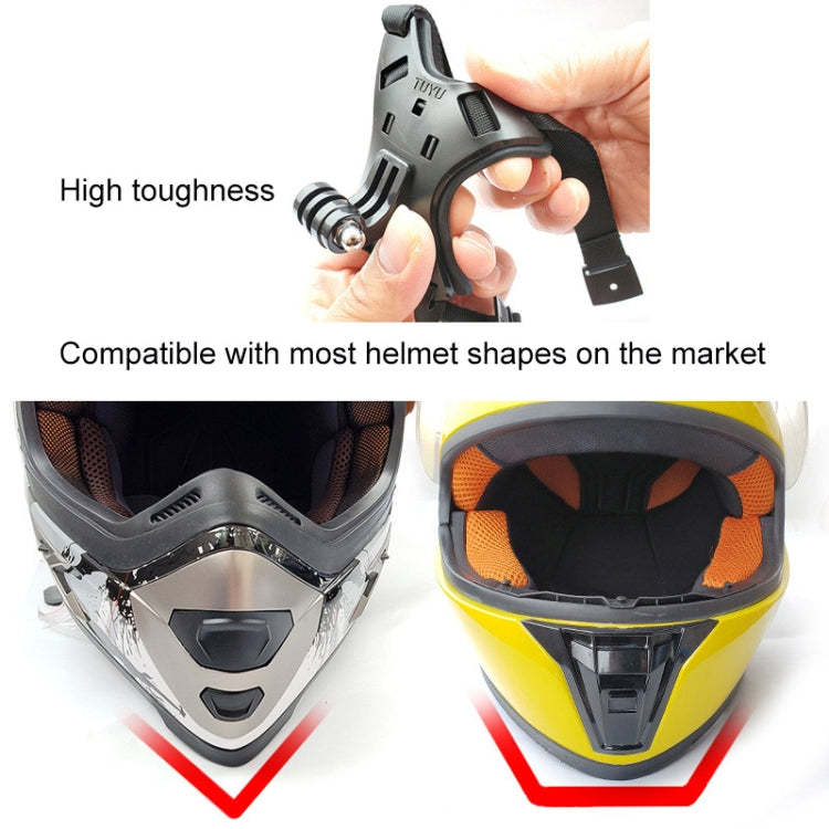 TUYU Motorcycle Helmet Chin Action Camera Mobile Phone Mounting Bracket Blue Bracket+Mobile Phone Clip - HoMEdemic™ 