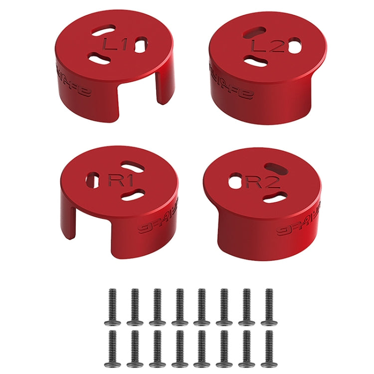 4 PCS / Set Sunnylife AT-MD475 Dust-proof Waterproof Aluminum Alloy Motor Cover For DJI Avata(Red) - HoMEdemic™ 
