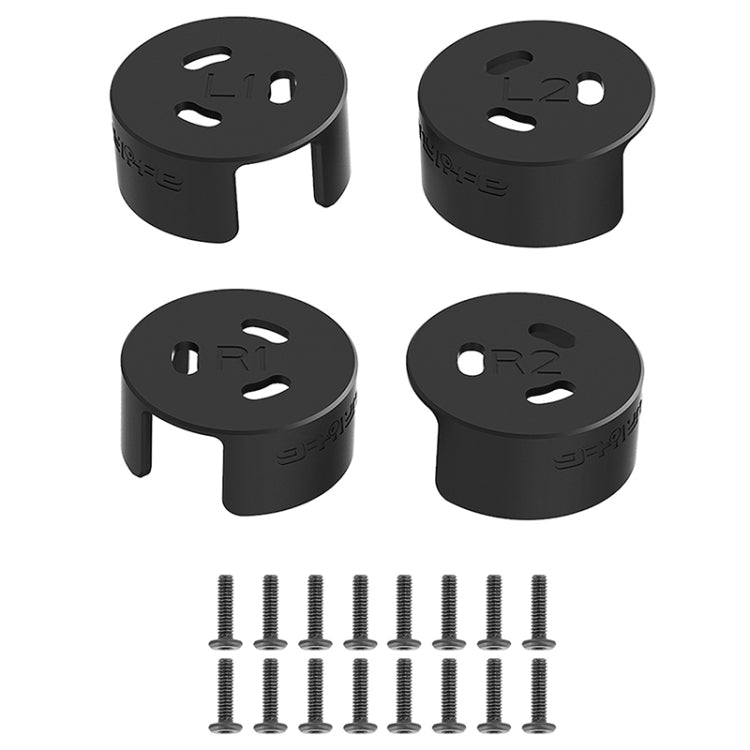 4 PCS / Set Sunnylife AT-MD475 Dust-proof Waterproof Aluminum Alloy Motor Cover For DJI Avata(Black) - HoMEdemic™ 