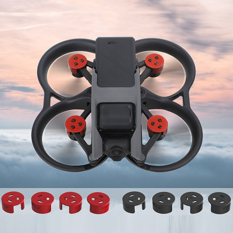 4 PCS / Set Sunnylife AT-MD475 Dust-proof Waterproof Aluminum Alloy Motor Cover For DJI Avata(Red) - HoMEdemic™ 