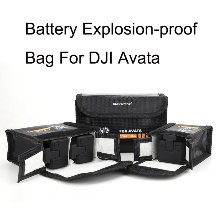 Sunnylife AT-DC479 Put 3 Batteries Battery Explosion-proof Bag For DJI Avata - HoMEdemic™ 