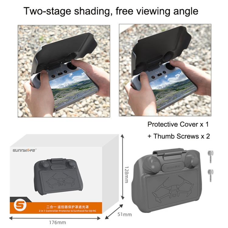 Sunnylife MM3-YK466 RC Joystick Screen Scratch Resistant Remote Control Protective Hood for DJI Mini 3 Pro(Grey) - HoMEdemic™ 