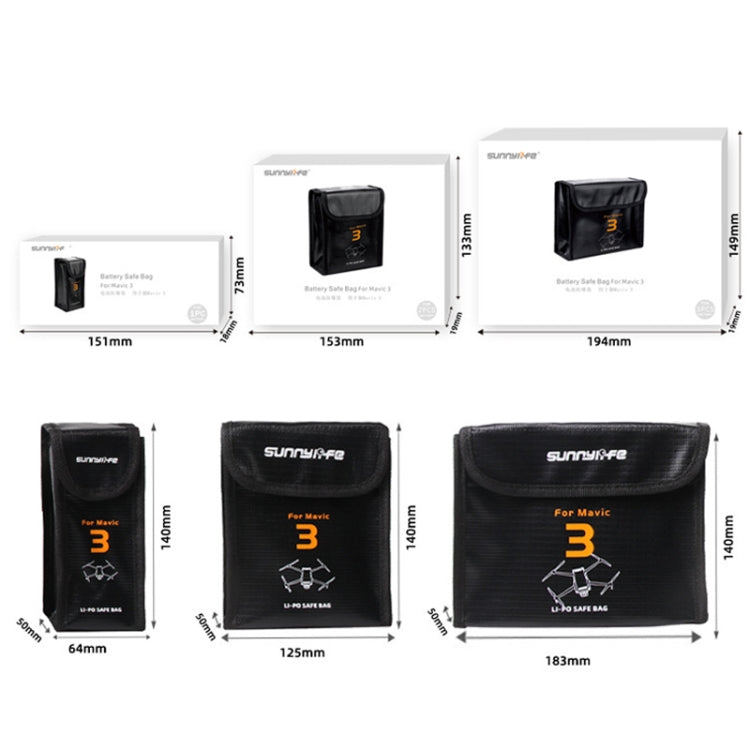 For Mavic 3 Sunnylife M3-DC104 Battery Safe Storage Explosion-proof Bags - HoMEdemic™ 