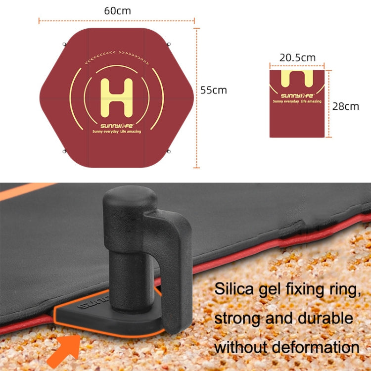 Sunnylife TJP09 For DJI Avata / Mini 3 Pro 60cm Waterproof Double Sided Folding Apron(Black Red) - HoMEdemic™ 