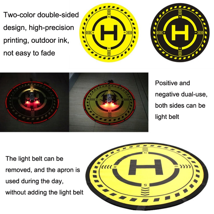 Sunnylife DJI-TJP07 For DJI Avata / Mini 3 Pro / Mavic 3 / Mini SE 70cm Adjust Luminous Night Light Apron(Yellow Black) - HoMEdemic™ 