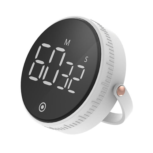 F1 Large Screen LED Electronic Rotating Kitchen Timer(White) - HoMEdemic™ 