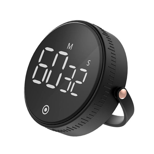 F1 Large Screen LED Electronic Rotating Kitchen Timer(Black) - HoMEdemic™ 