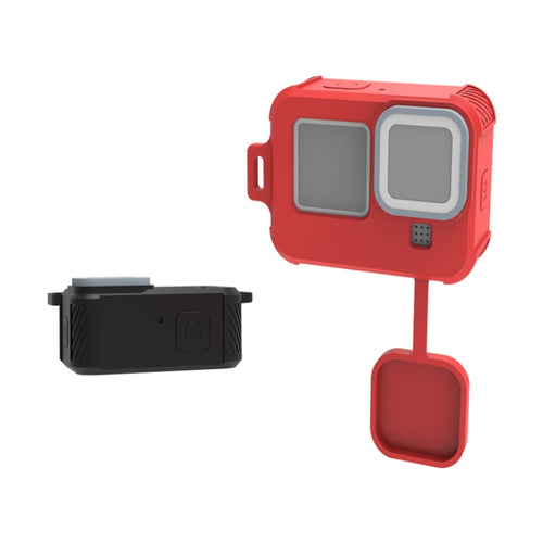 For GoPro HERO10 Black / HERO9 Black Liquid Silicone Case(Rose Red) - HoMEdemic™ 