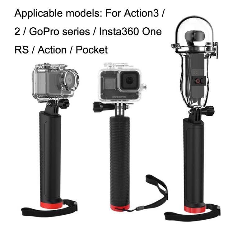 Sunnylife TY-Q9260 For Action 3 / GoPro Hero 11 / 360 ONE RS Action Camera Handle Floating Rod(Black) - HoMEdemic™ 