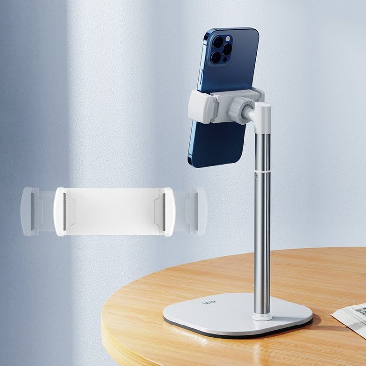 SSKY B09 Live Broadcast Desktop Aluminum Alloy Telescopic Phone Bracket(White) - HoMEdemic™ 