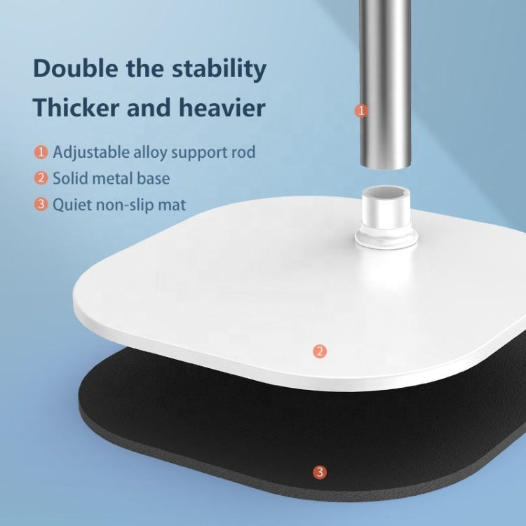 SSKY B09 Live Broadcast Desktop Aluminum Alloy Telescopic Phone Bracket(White) - HoMEdemic™ 