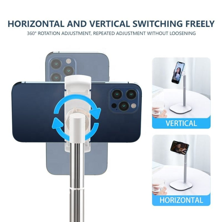 SSKY B09 Live Broadcast Desktop Aluminum Alloy Telescopic Phone Bracket(White) - HoMEdemic™ 