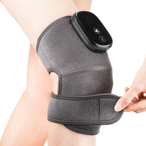 Electric Heating Therapy Knee Massager Vibration Massage Knee Pad(Gray) - HoMEdemic™ 