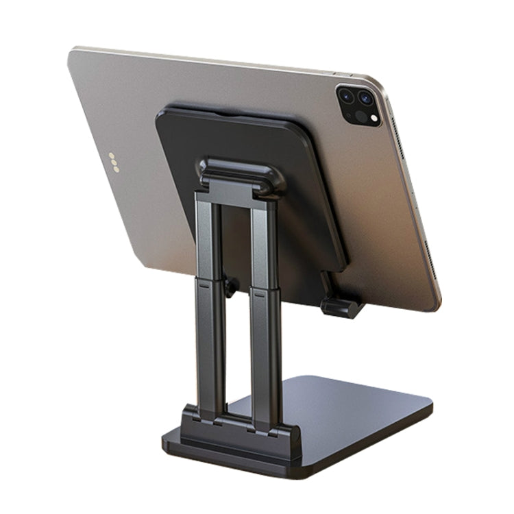 SSKY X5 Desktop Phone Live Foldable Tablet Bracket, Style: Double Rod Tablet Version (Black) - HoMEdemic™ 