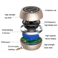 Yayusi A5 Mobile Phone Computer Plug In Audio Mini External Speaker, Color: Local Gold - HoMEdemic™ 