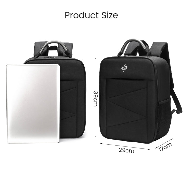 For DJI FPV Drone Shoulder Bag Waterproof Wear-resistant Oxford Fabric Storage Bag(Black) - HoMEdemic™ 