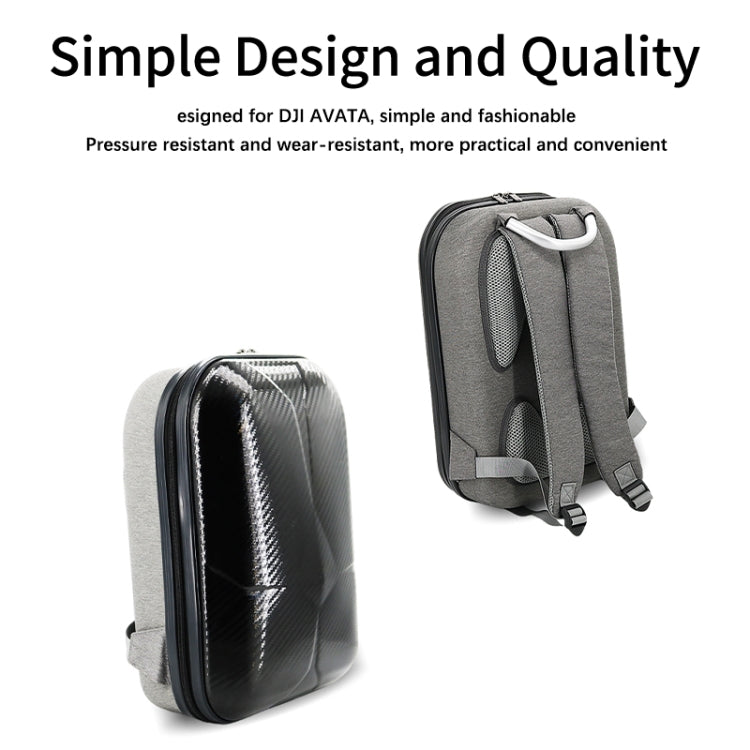 For DJI Avata Carbon Fiber Backpack Shockproof And Waterproof Bag(Black and Gray) - HoMEdemic™ 