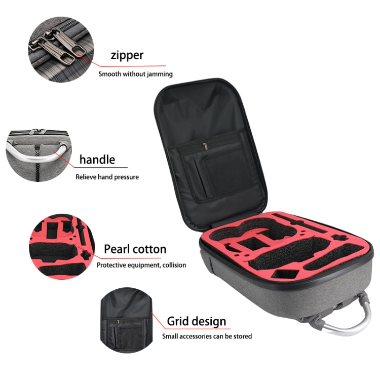 For DJI Avata Carbon Fiber Backpack Shockproof And Waterproof Bag(Black and Gray) - HoMEdemic™ 