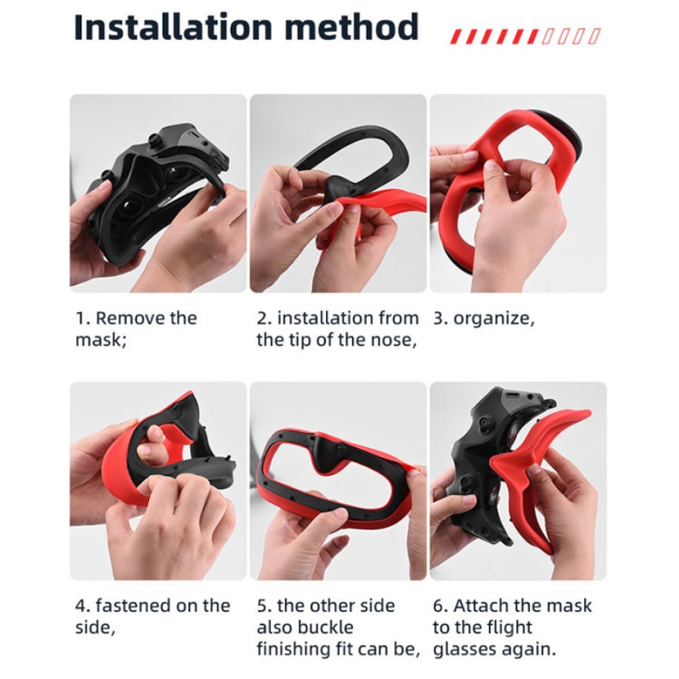 For DJI Avata Goggles 2 Eye Pad Silicone Protective Cover(Black) - HoMEdemic™ 