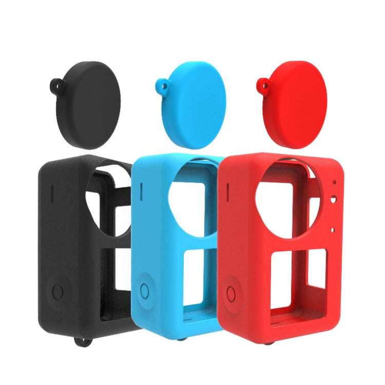 For DJI Osmo Action 3 Silicone Protective Case Lens Cap(Red) - HoMEdemic™ 