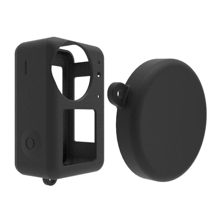 For DJI Osmo Action 3 Silicone Protective Case Lens Cap(Black) - HoMEdemic™ 