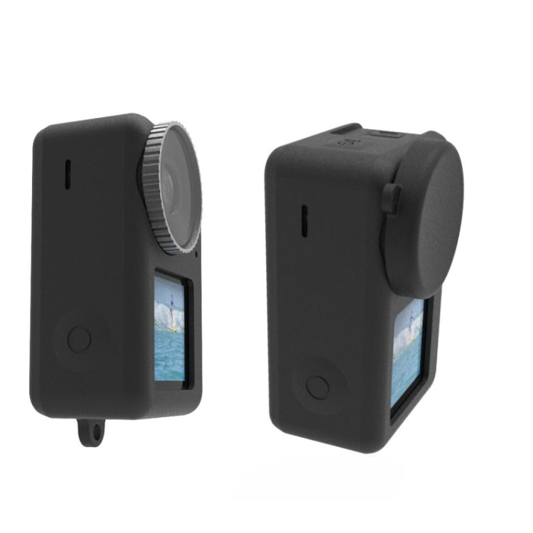 For DJI Osmo Action 3 Silicone Protective Case Lens Cap(Black) - HoMEdemic™ 