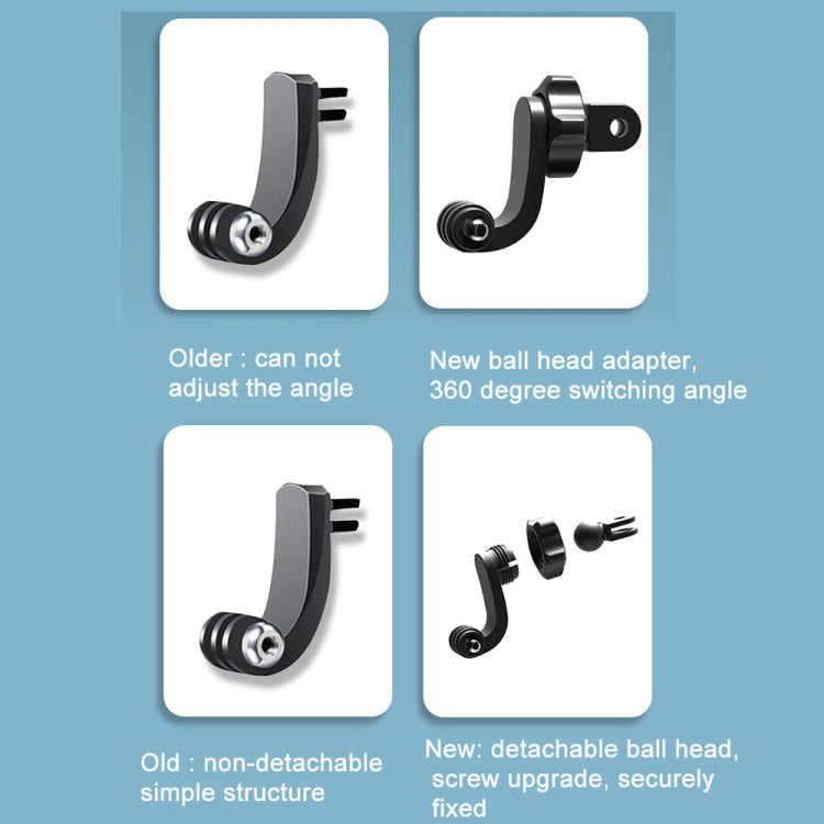 2 PCS Action Camera Universal Centered Vertical Shoot Horizontal Shoot Adapter - HoMEdemic™ 