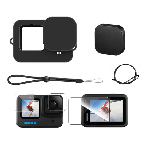 Silicone Case Protector + Tempered Film Set For GoPro HERO9 Black / HERO10 Black - HoMEdemic™ 