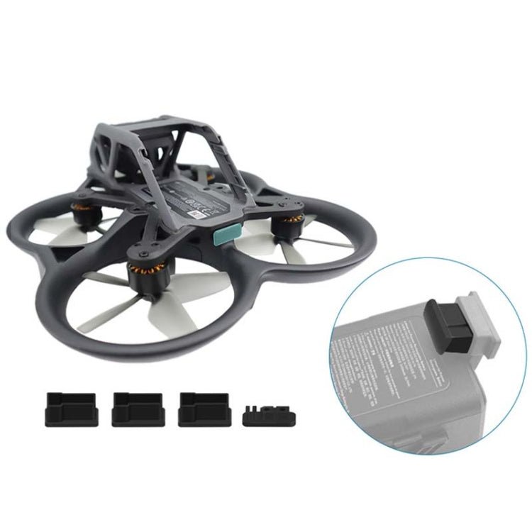 4PCS/Set For DJI Avata CQT 913407 Battery Body Contact TPU Dust-proof Plugs Moisture Protection Cover - HoMEdemic™ 