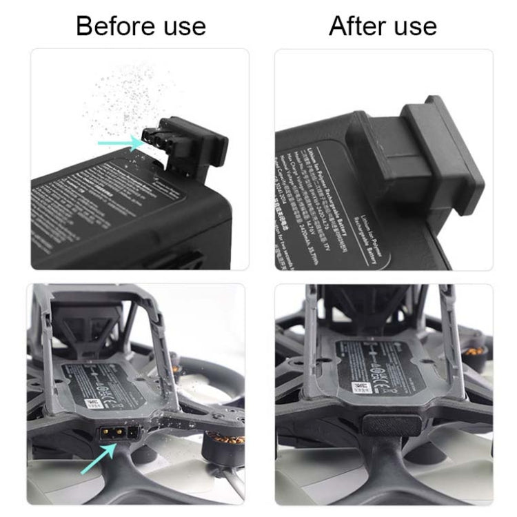 4PCS/Set For DJI Avata CQT 913407 Battery Body Contact TPU Dust-proof Plugs Moisture Protection Cover - HoMEdemic™ 