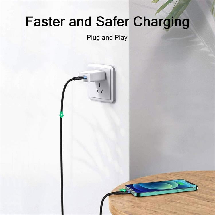 QGeeM MF01 USB-A To 8 Pin Phone Tablet Fast Charging Data Cable, Length: 1m - HoMEdemic™ 