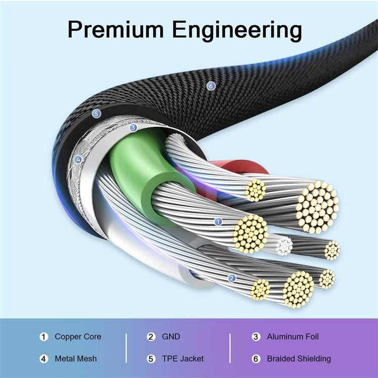 QGeeM MF01 USB-A To 8 Pin Phone Tablet Fast Charging Data Cable, Length: 1m - HoMEdemic™ 