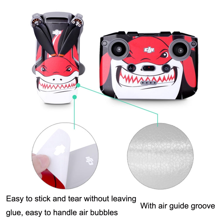 Sunnylife MM2-TZ452 For DJI Mini 2 / Mini 4K / DJI Mini 2 SE  Waterproof PVC Drone Body + Arm + Remote Control Decorative Protective Stickers Set(Drawing Red) - HoMEdemic™ 