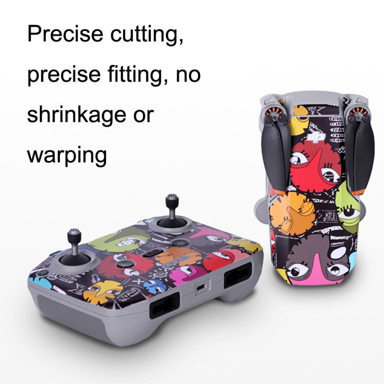 Sunnylife MM2-TZ452 For DJI Mini 2 / Mini 4K / DJI Mini 2 SE  Waterproof PVC Drone Body + Arm + Remote Control Decorative Protective Stickers Set(Drawing Red) - HoMEdemic™ 