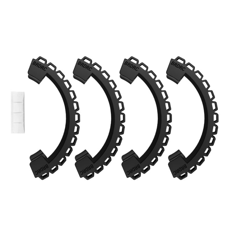 For DJI Avata BRDRC-9604 4pcs Drone Propeller TPU Protective Guard UAV Bumper Anti-collision Ring Cover(Black) - HoMEdemic™ 