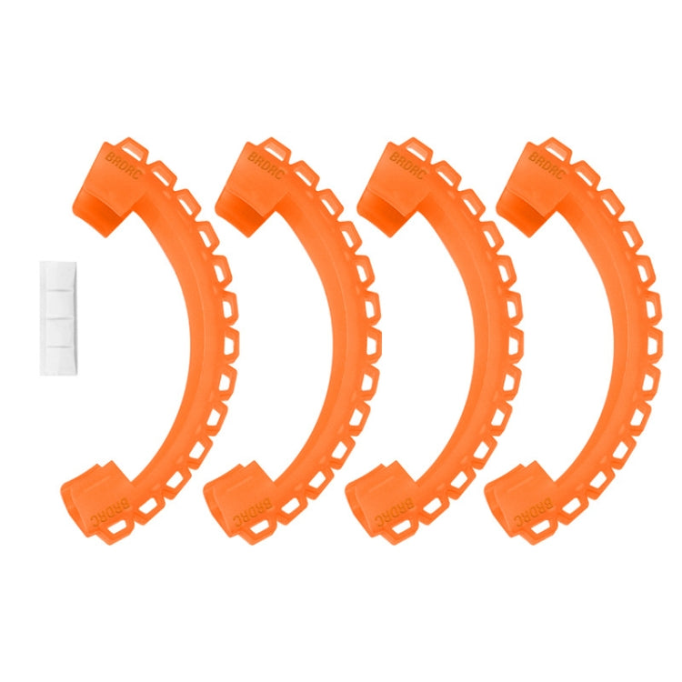 For DJI Avata BRDRC-9604 4pcs Drone Propeller TPU Protective Guard UAV Bumper Anti-collision Ring Cover(Orange) - HoMEdemic™ 