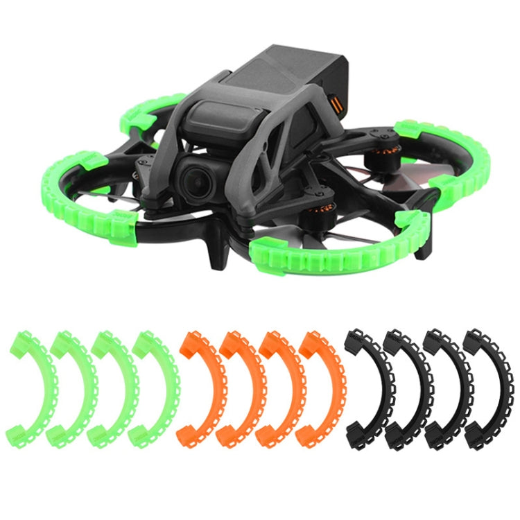 For DJI Avata BRDRC-9604 4pcs Drone Propeller TPU Protective Guard UAV Bumper Anti-collision Ring Cover(Orange) - HoMEdemic™ 
