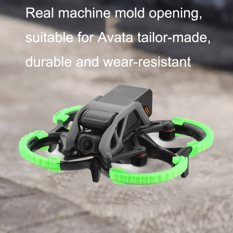 For DJI Avata BRDRC-9604 4pcs Drone Propeller TPU Protective Guard UAV Bumper Anti-collision Ring Cover(Black) - HoMEdemic™ 